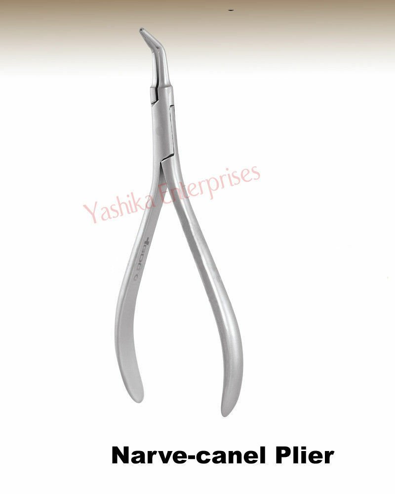 Dental ROOT FRAGMENT STEIGLITZ Nerve-Canal Pliers Curved RFEC Surgery Tool dhhr