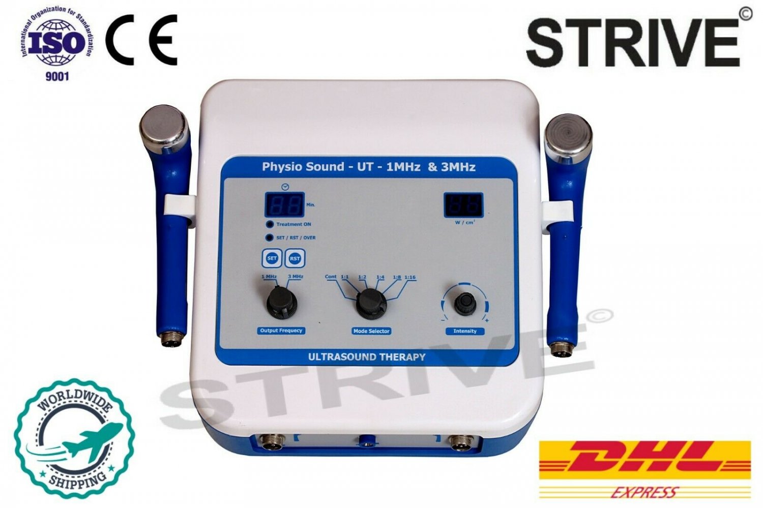 Origional 1 & 3 MHz Ultrasound Machine Physical Therapy Therapeutic Best Therapy