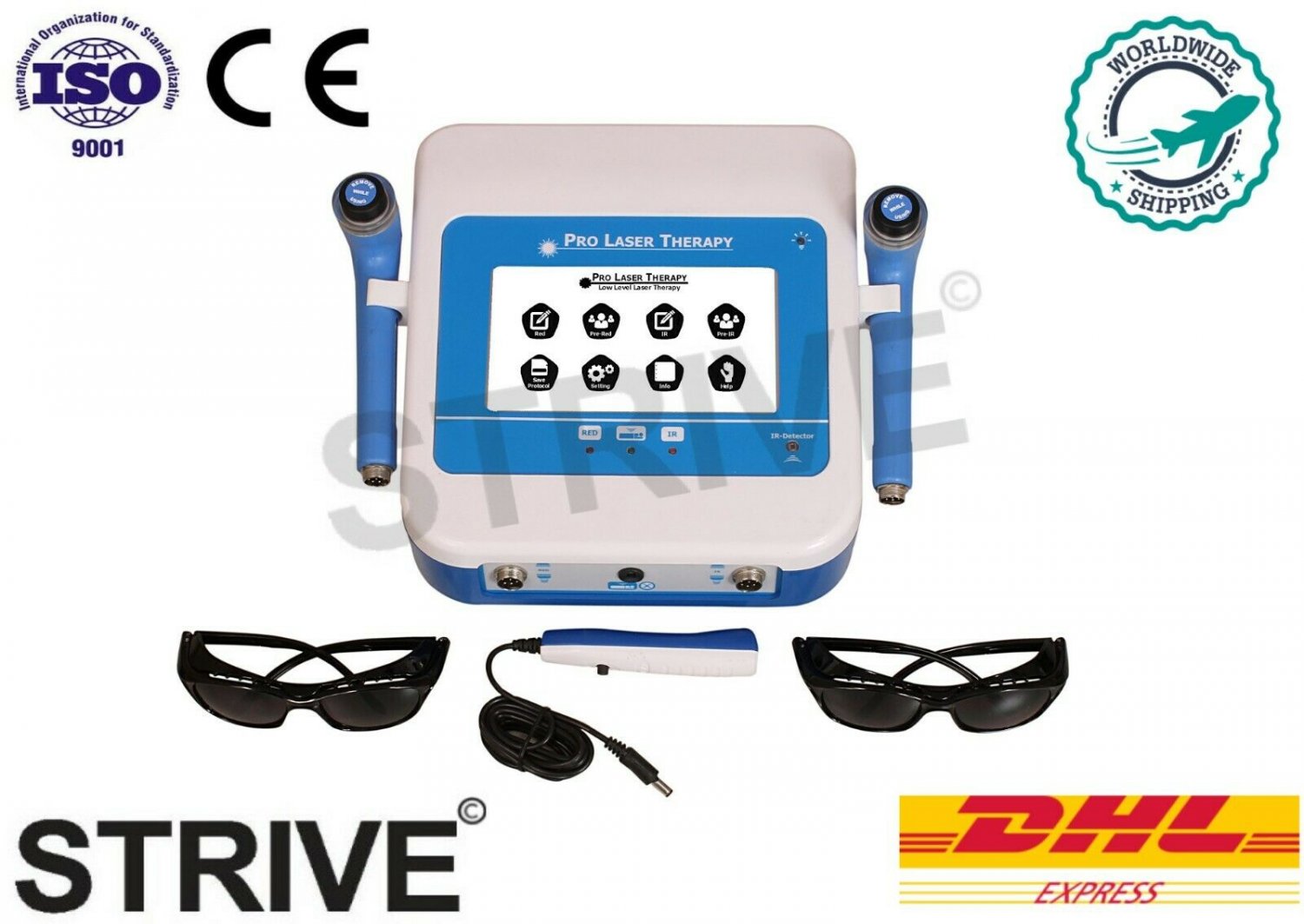 Touch Screen Laser Therapy Low Level Laser LCD Cold Therapy Laser Preset Program