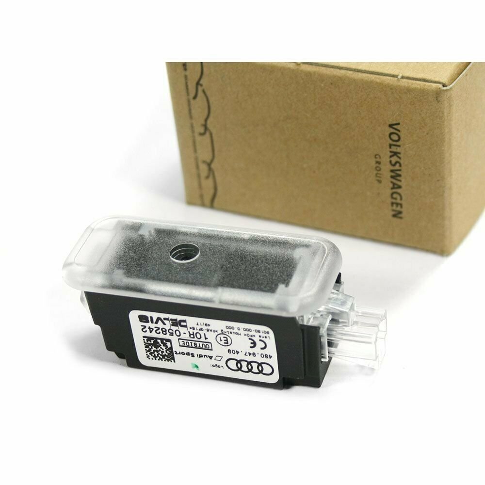 Audi 4S0947409 Sport LED Front Left Entrance Light Door Projector, OE (Genuine)
