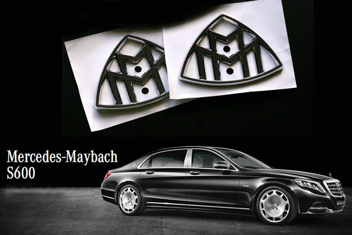 Mercedes-Benz 2x A2228171200 Maybach Side "M" Emblems SET, W222, OE (Genuine)
