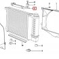 BMW 17111709347 Radiator Mounting Bracket Upper Genuine E30, OE (Genuine)