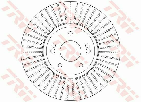TRW DF6222 Brake Disc for HYUNDAI