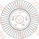 TRW DF6222 Brake Disc for HYUNDAI