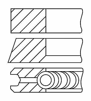 GOETZE 08-433100-00 Piston Ring Kit for AUDI, VW