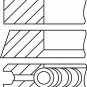 GOETZE 08-433100-00 Piston Ring Kit for AUDI, VW