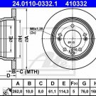 ATE 24.0110-0332.1 Brake Disc for HYUNDAI, KIA