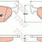 TRW GDB1344 Brake Pad Set, disc brake for ALPINA, BMW, MG, ROVER, SAAB