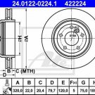 ATE 24.0122-0224.1 Brake Disc for BMW