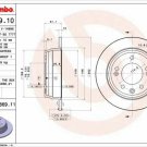 BREMBO 08.A869.11 Brake Disc for HYUNDAI, KIA