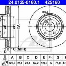 ATE 24.0125-0160.1 Brake Disc for BMW