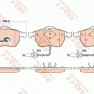 TRW GDB1307 Brake Pad Set, disc brake for AUDI, SEAT, SKODA, VW