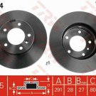 TRW DF1804 Brake Disc for DAIMLER, JAGUAR