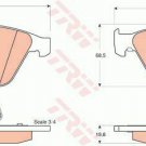 TRW GDB1498 Brake Pad Set, disc brake for BMW