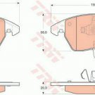 TRW GDB1550 Brake Pad Set, disc brake for AUDI, SEAT, SKODA, VW