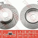 TRW DF6601S Brake Disc for BMW