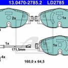 ATE 13.0470-2785.2 Brake Pad Set, disc brake for AUDI, SEAT, SKODA, VW