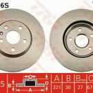TRW DF4996S Brake Disc for CHEVROLET, OPEL, SAAB