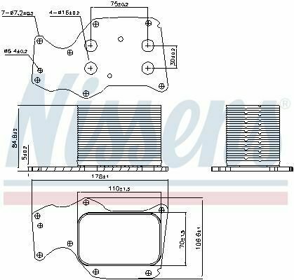 NISSENS 90906 Oil Cooler, engine oil for BMW