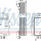 NISSENS 90807 Oil Cooler, engine oil for AUDI, VW