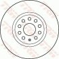 TRW DF4464S Brake Disc for AUDI, BUICK, SEAT, SKODA, VW