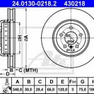 ATE 24.0130-0218.2 Brake Disc for BMW