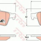 TRW GDB1621 Brake Pad Set, disc brake for CADILLAC, CITROËN, MAZDA, NISSAN, OPEL