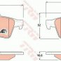 TRW GDB1621 Brake Pad Set, disc brake for CADILLAC, CITRO&Atilde;�N, MAZDA, NISSAN, OPEL