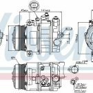 NISSENS 89039 Compressor, air conditioning for MERCEDES-BENZ