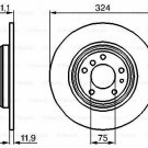BOSCH 0986478095 Brake Disc for BMW