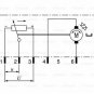 BOSCH 0132801141 Control, headlight range adjustment
