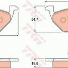 TRW GDB1386 Brake Pad Set, disc brake for AUDI, SEAT, SKODA, VW