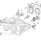 BMW 63127246480 Bulb Cover Support E90 E91 Sedan Wagon (OE GENUINE)