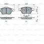 BOSCH 0986424825 Brake Pad Set, disc brake for AUDI, CITROËN, PEUGEOT, SEAT, SKO
