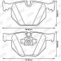JURID 573228JC Brake Pad Set, disc brake for BMW