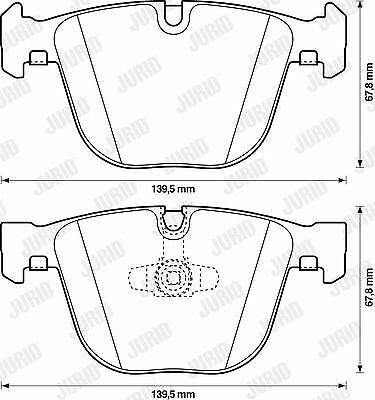 JURID 573271JC Brake Pad Set, disc brake for ALPINA, BMW