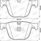 JURID 573271JC Brake Pad Set, disc brake for ALPINA, BMW