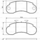 BOSCH 0986460947 Brake Pad Set, disc brake for MERCEDES-BENZ, PUCH, VW