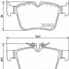 BREMBO P50122 Brake Pad Set, disc brake for MERCEDES-BENZ