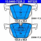 ATE 13.0460-7225.2 Brake Pad Set, disc brake for BMW