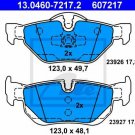 ATE 13.0460-7217.2 Brake Pad Set, disc brake for BMW