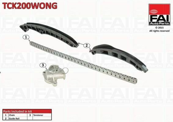 FAI AUTOPARTS TCK200WONG Timing Chain Kit for SEAT, SKODA, VW