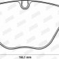 JURID 571990JC Brake Pad Set, disc brake for BMW