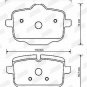 JURID 573353JC Brake Pad Set, disc brake for BMW