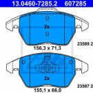 ATE 13.0460-7285.2 Brake Pad Set, disc brake for AUDI, SEAT, VW