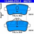 ATE 13.0460-2781.2 Brake Pad Set, disc brake for MERCEDES-BENZ