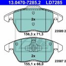 ATE 13.0470-7285.2 Brake Pad Set, disc brake for AUDI, SEAT, VW