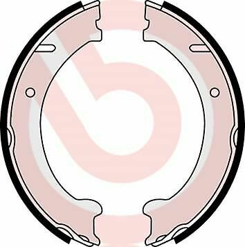 BREMBO S86510 Brake Shoe Set, parking brake for VOLVO