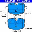 ATE 13.0460-2716.2 Brake Pad Set, disc brake for BMW