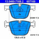 ATE 13.0460-7169.2 Brake Pad Set, disc brake for BMW